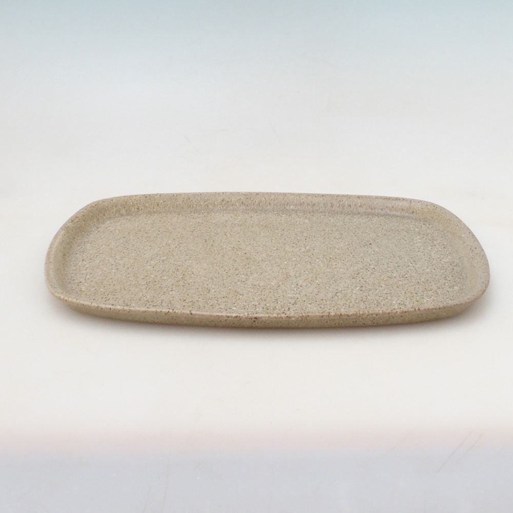 Keramický tanier H10 – 34 x 23,5 x 1,5 cm – béžový