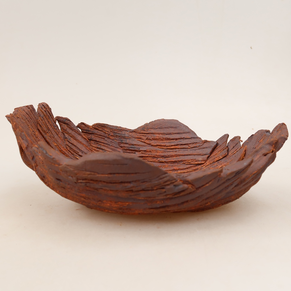 Keramická škrupina  21,5 x 16,5 x 8 cm, farba hnedá