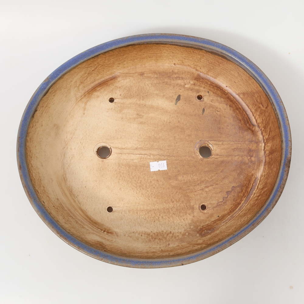 Keramická miska na bonsaje 31,5 x 27,5 x 6 cm, farba modrá