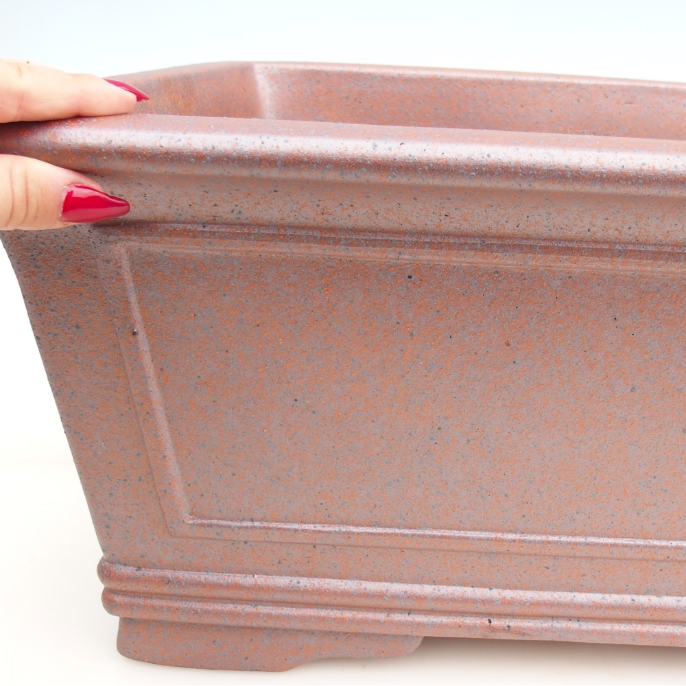 Keramická bonsajová miska 52 x 37 x 20 cm , kovová farba - len osobný odber alebo doprava na palete