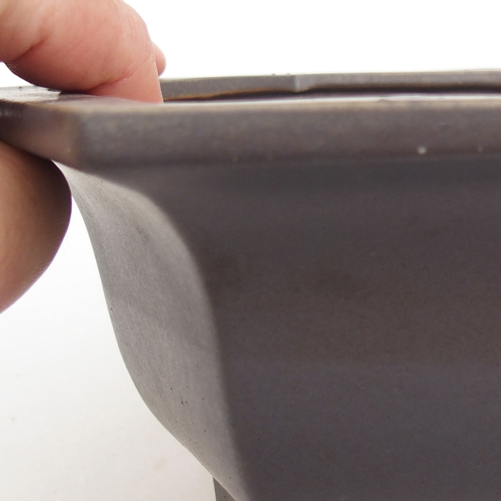 Keramická miska na bonsaje 18 x 16 x 9 cm, zelená