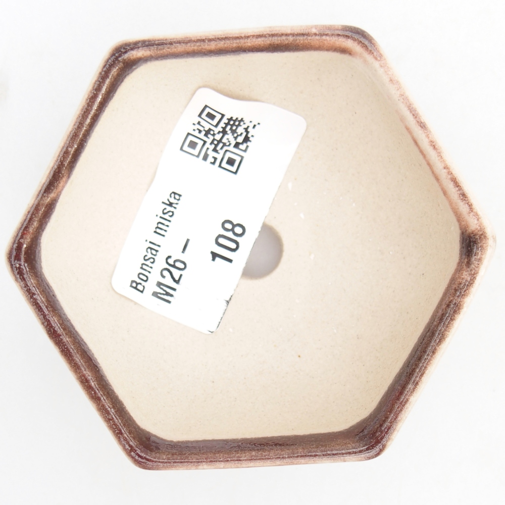 Mini bonsajová miska 7 x 6 x 3 cm, farba červená