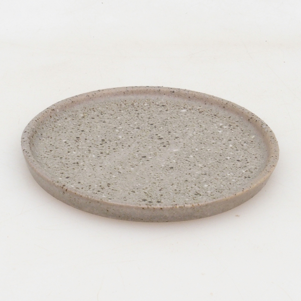Bonsai podmiska guľatá D6-M - 11 x 11 x 1 cm - béžová