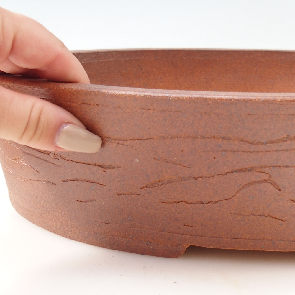 Miska na bonsaj 34 x 26 x 8 cm , farba hnedá