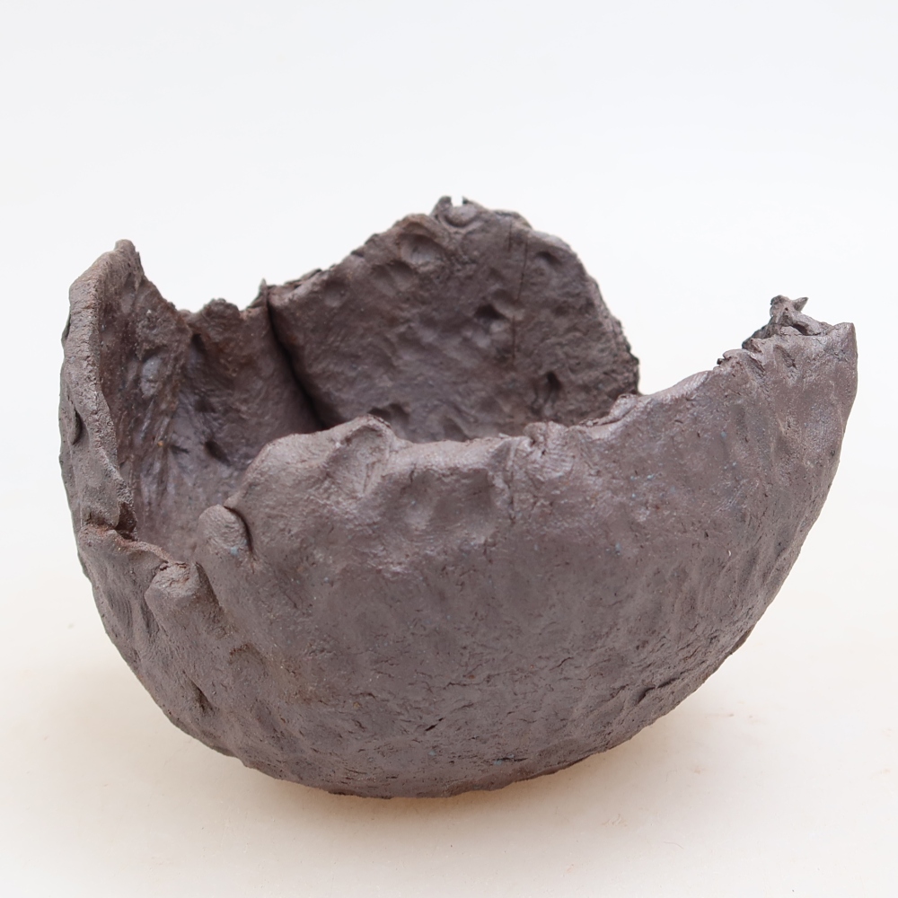 Keramická škrupina  10 x 9,5 x 7 cm, farba: kovová