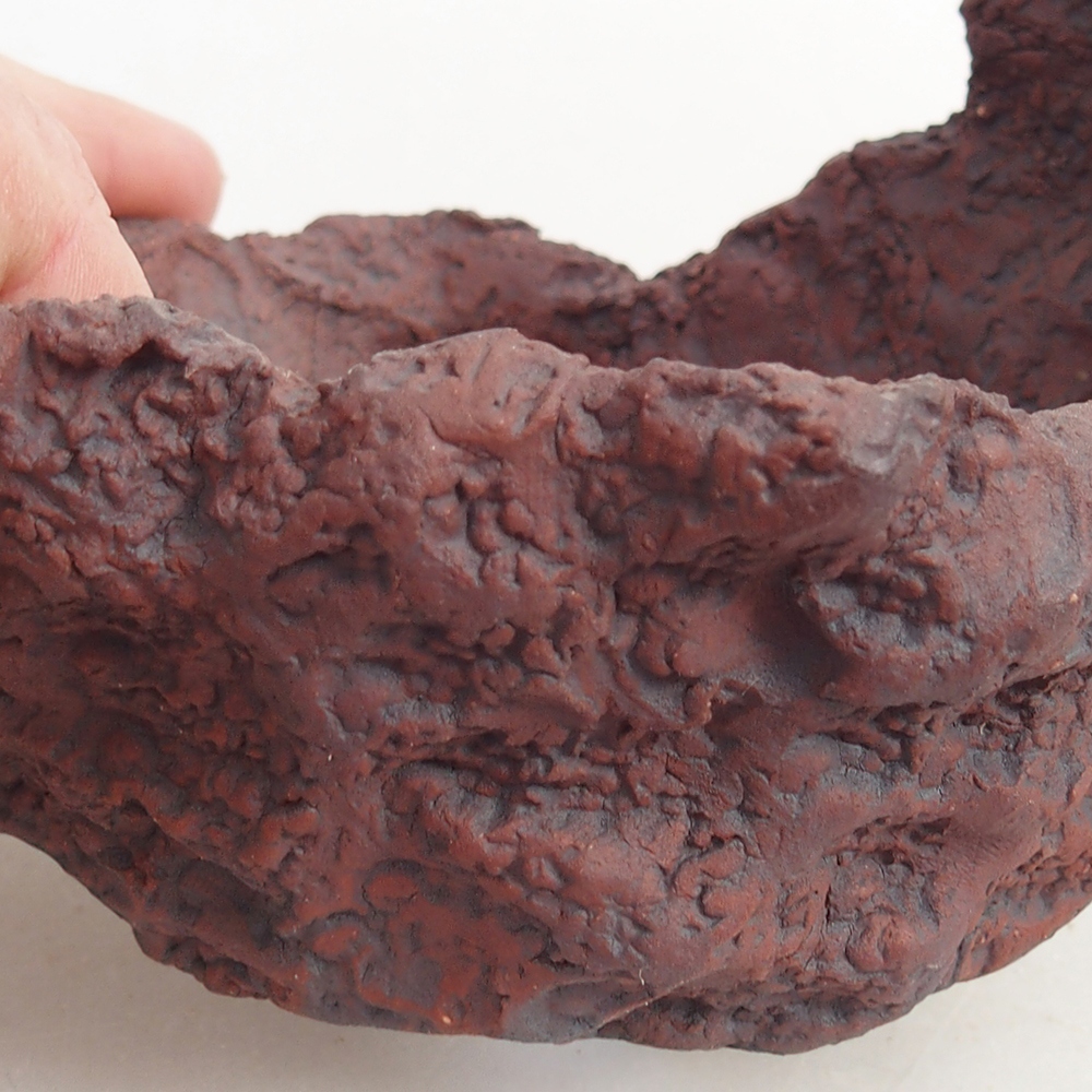 Keramická mušľa 10 x 8 x 8,5 cm , farba hnedá