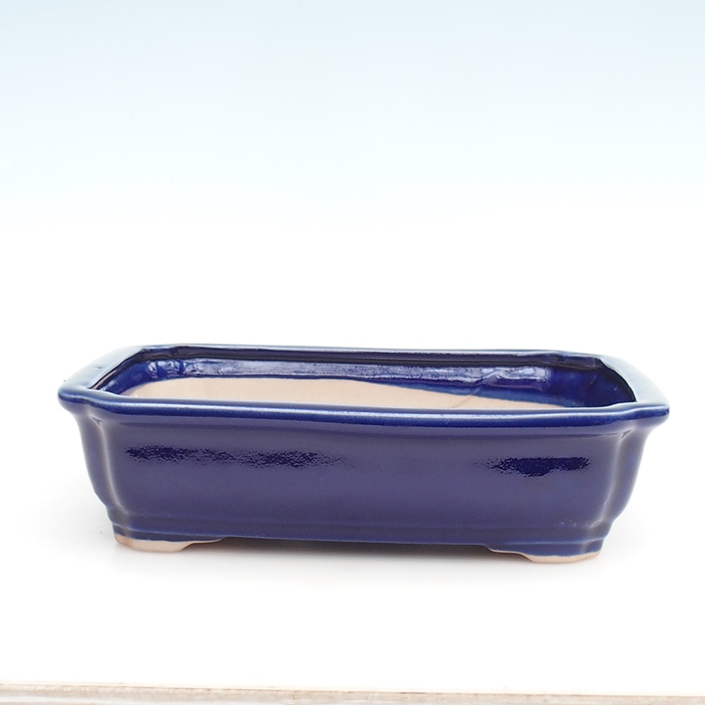 Bonsai miska H20 – 26,5 x 21,5 x 6,5 cm. - modra