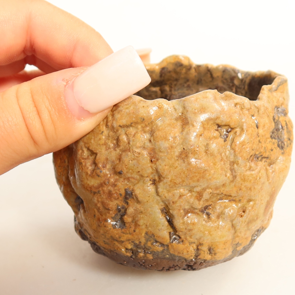 Keramická škrupina  7 x 6,5 x 6,5 cm, farba hnedá