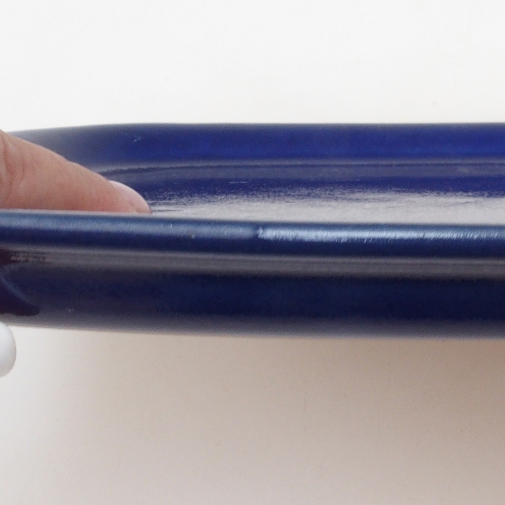 Keramický tanier H10 – 34 x 23,5 x 1,5 cm – modrý