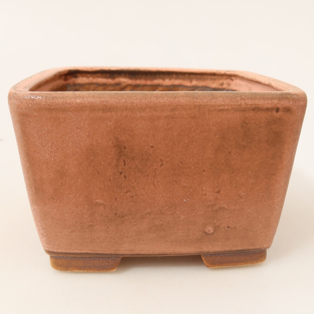 Keramická miska na bonsai 13 x 13 x 8 cm, farba ružová