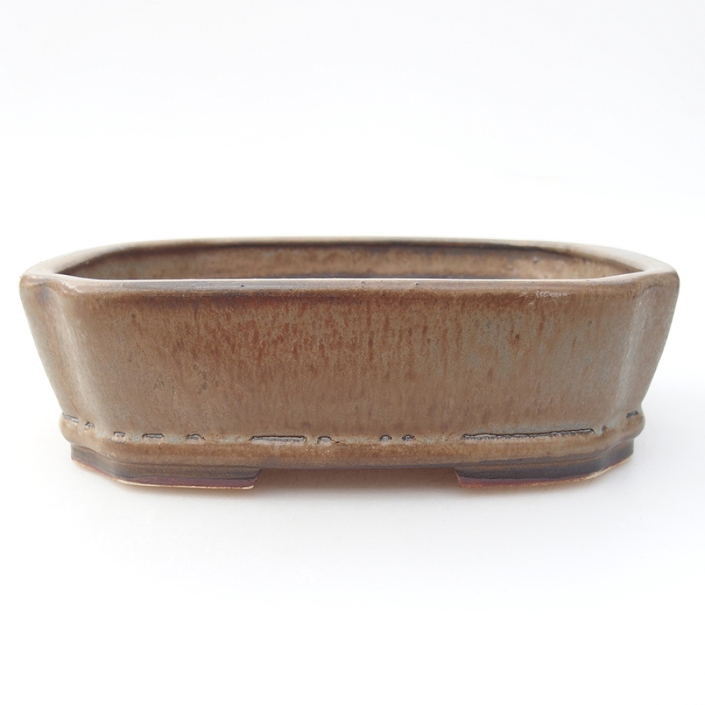 Keramická bonsai miska 17,5 x 14 x 4,5 cm, farba modra