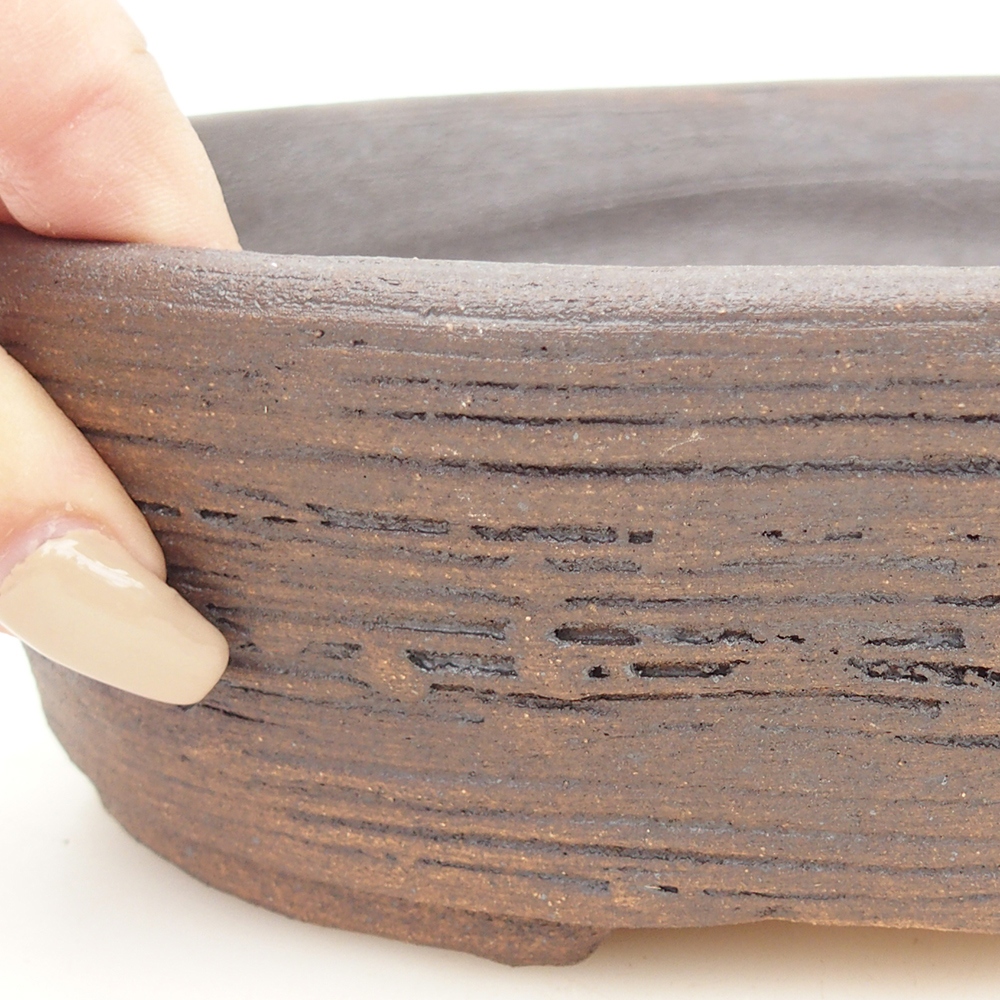 Miska na bonsaj 20 x 16 x 6 cm , farba hnedá