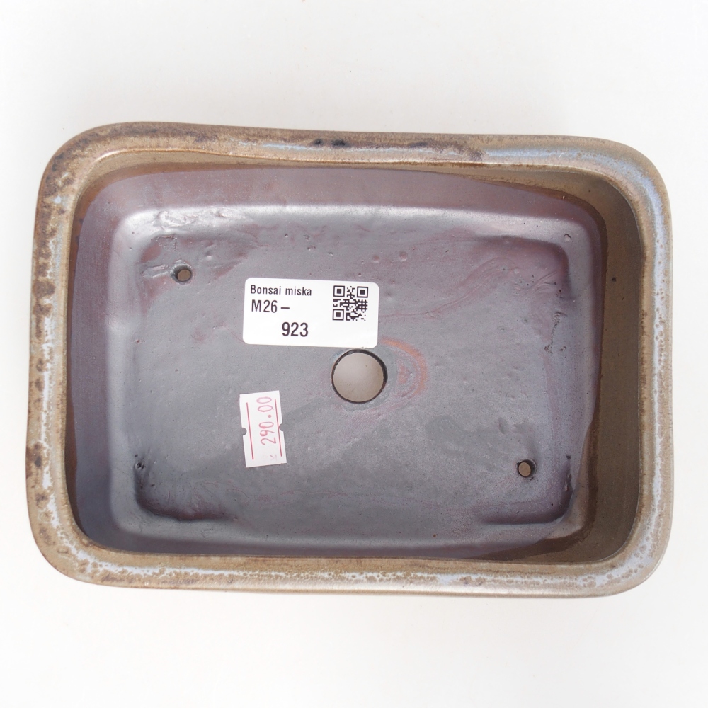Keramická miska na bonsaje 16,5 x 12 x 5,5 cm, modrošedá