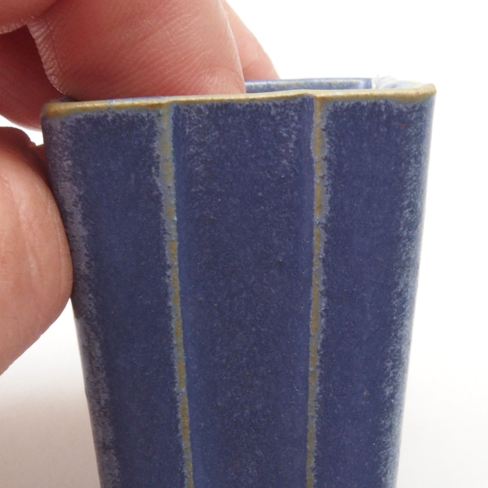 Mini bonsai miska 3 x 3 x 5,5 cm, farba modrá