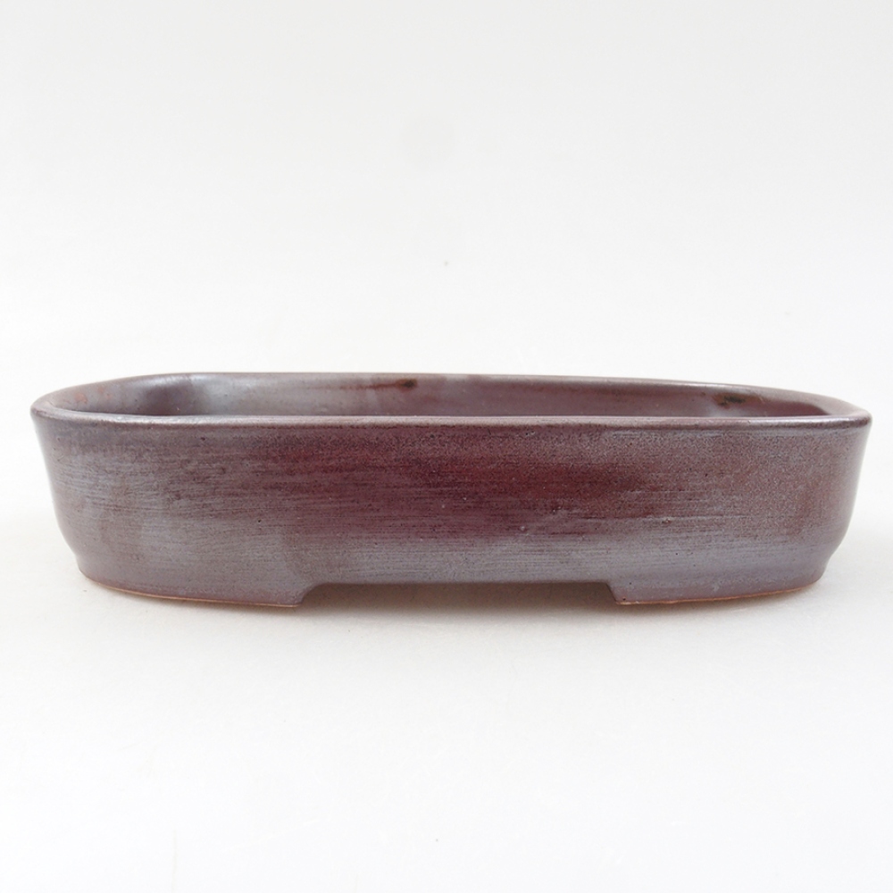 Keramická bonsai miska 16 x 11 x 3,5 cm, farba hnedá