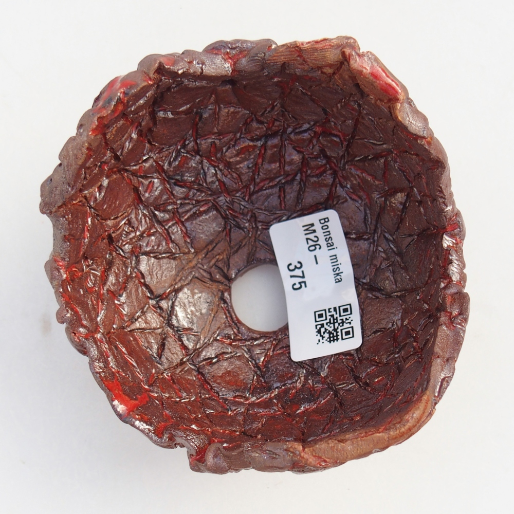 Keramická mušľa 9,5 x 9,5 x 7 cm , farba hnedá