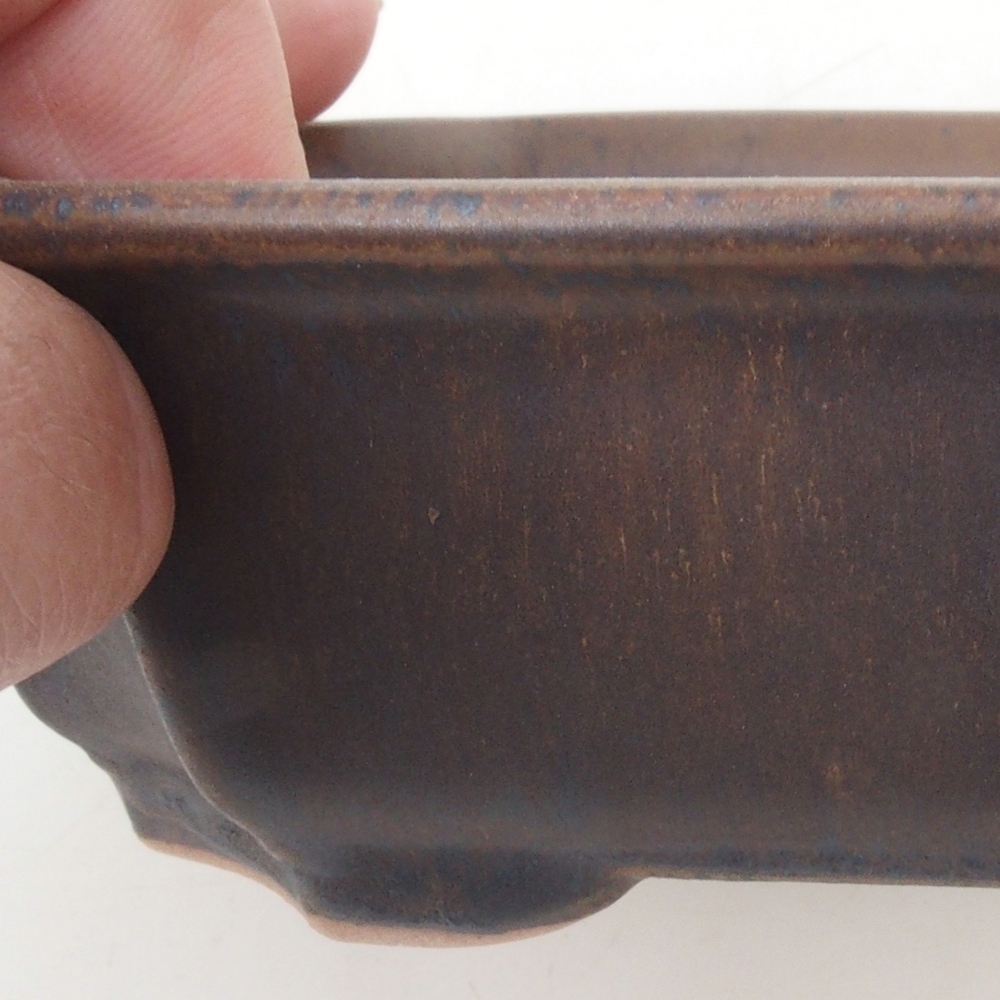 Bonsai miska H17 – 15 x 10 x 4 cm. - hnedá