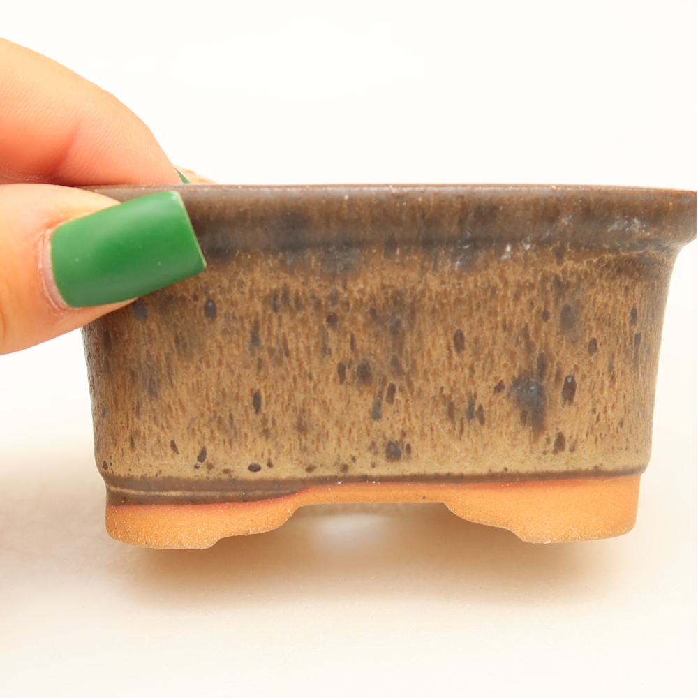 Keramická miska  9 x 6,5 x 4,5 cm, farba hnedá
