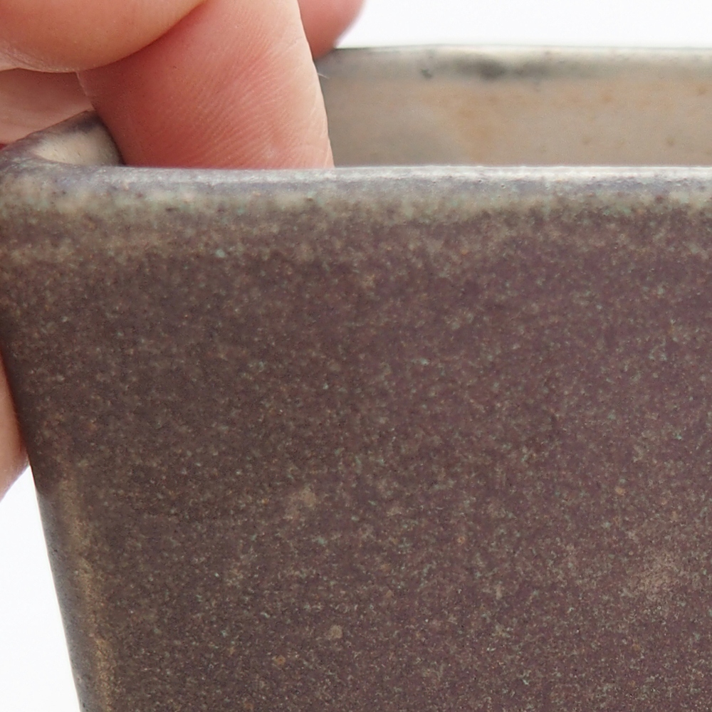 Keramická miska na bonsaje 8,5 x 8,5 x 11 cm, zelená