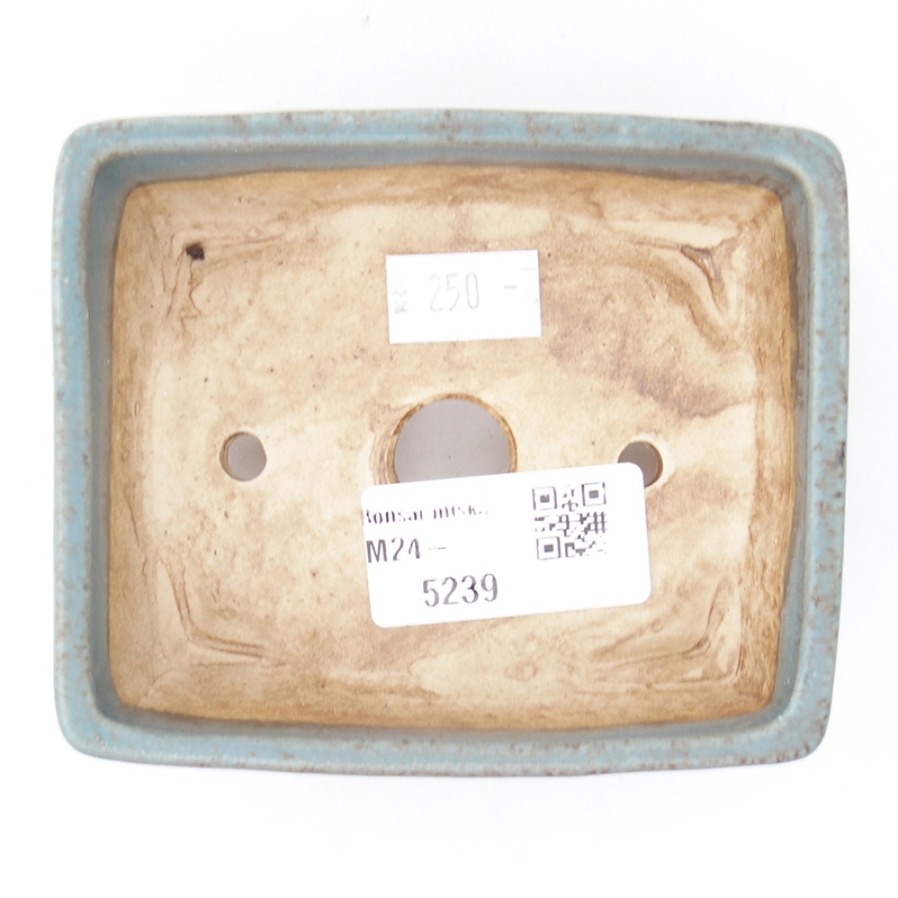 Keramická bonsai miska 10 x 8,5 x 4 cm, farba modra