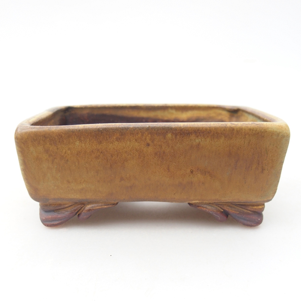 Keramická bonsai miska 10 x 8,5 x 4 cm, farba zelená