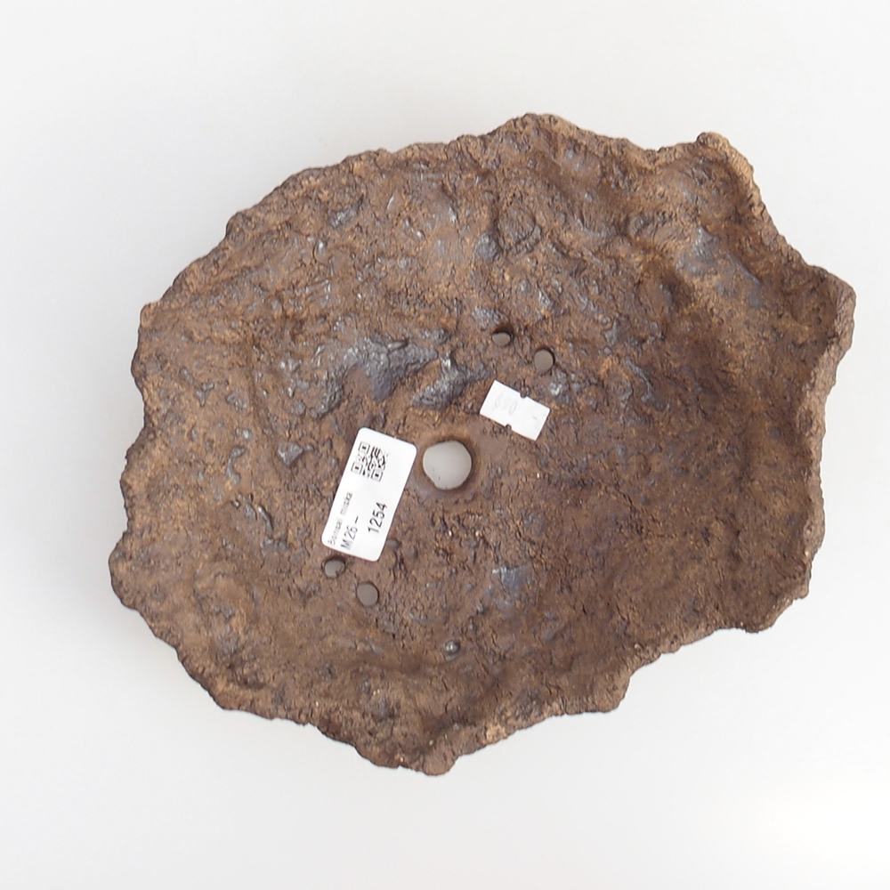 Keramická mušľa 19 x 15 x 14 cm , farba hnedá