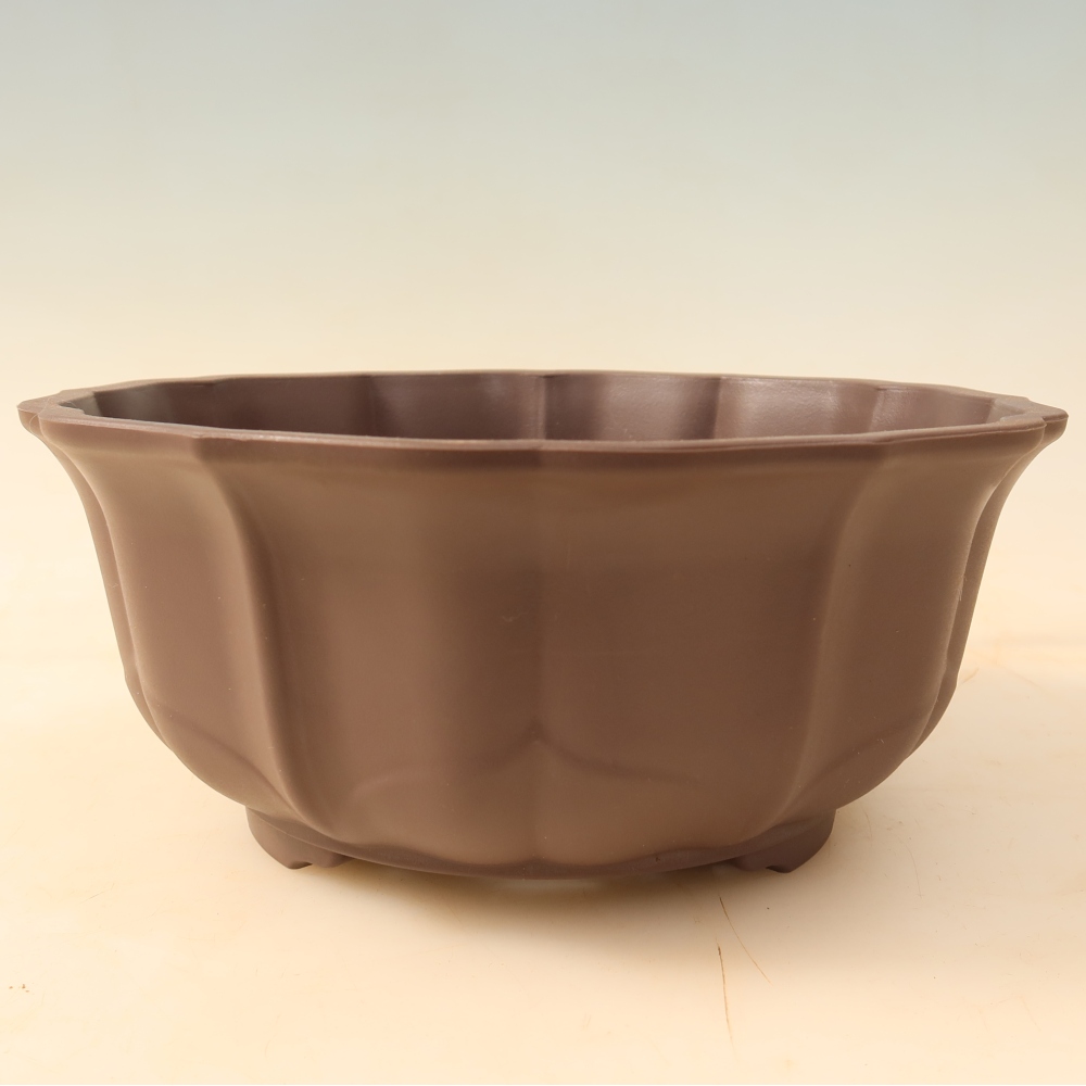 Plastová miska na bonsaje MP-34, hnedá – 22 x 22 x 9,5 cm 