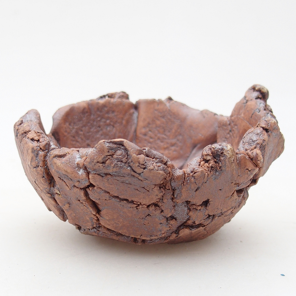 Keramická mušľa 9 x 9 x 5,5 cm , farba hnedá