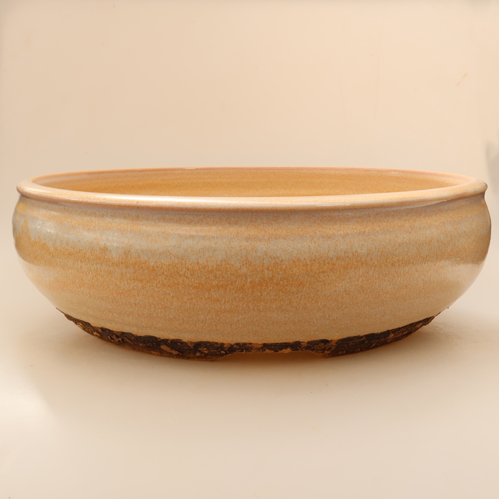 Keramická miska na bonsaje 35 x 35 x 11 cm, farba béžová – IBA OSOBNÝ ODBER alebo preprava na palete