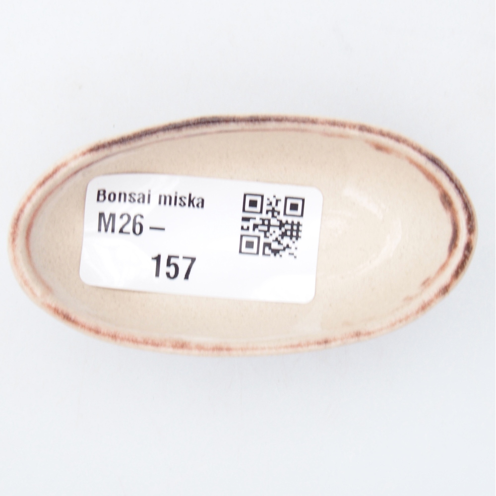 Mini bonsajová miska 7 x 3,5 x 2 cm, hnedá