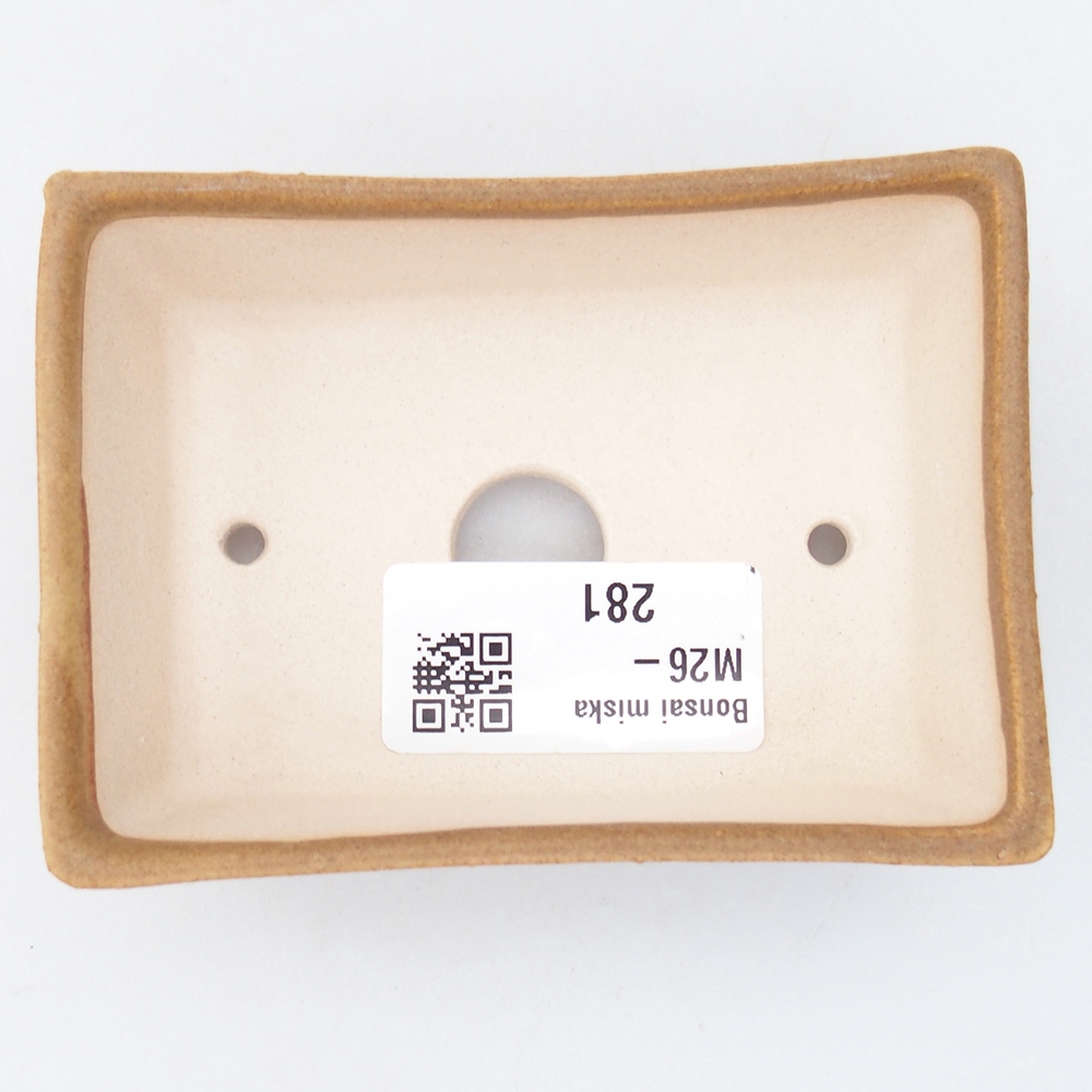 Mini bonsajová miska 9 x 6,5 x 3,5 cm, hnedá