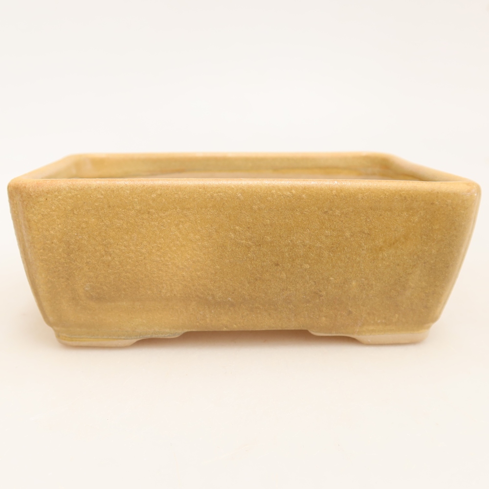 Keramická miska na bonsaje 13 x 9 x 5 cm, farba béžová
