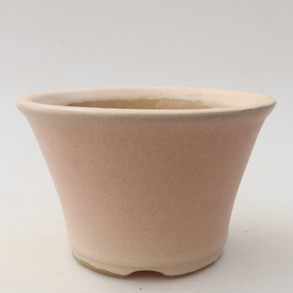 Keramická miska na bonsaje 11 x 11 x 7 cm, farba ružová