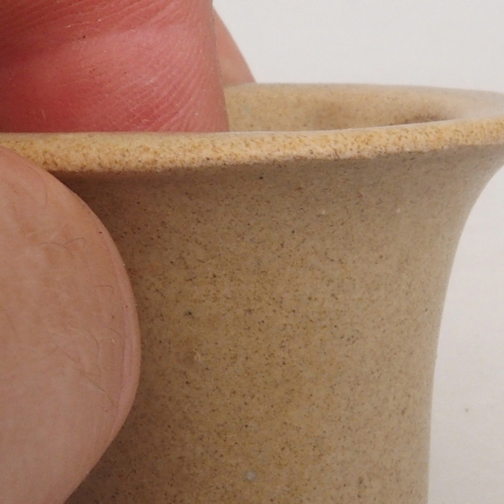 Mini bonsai miska 4 x 4 x 4  cm, farba hnedá