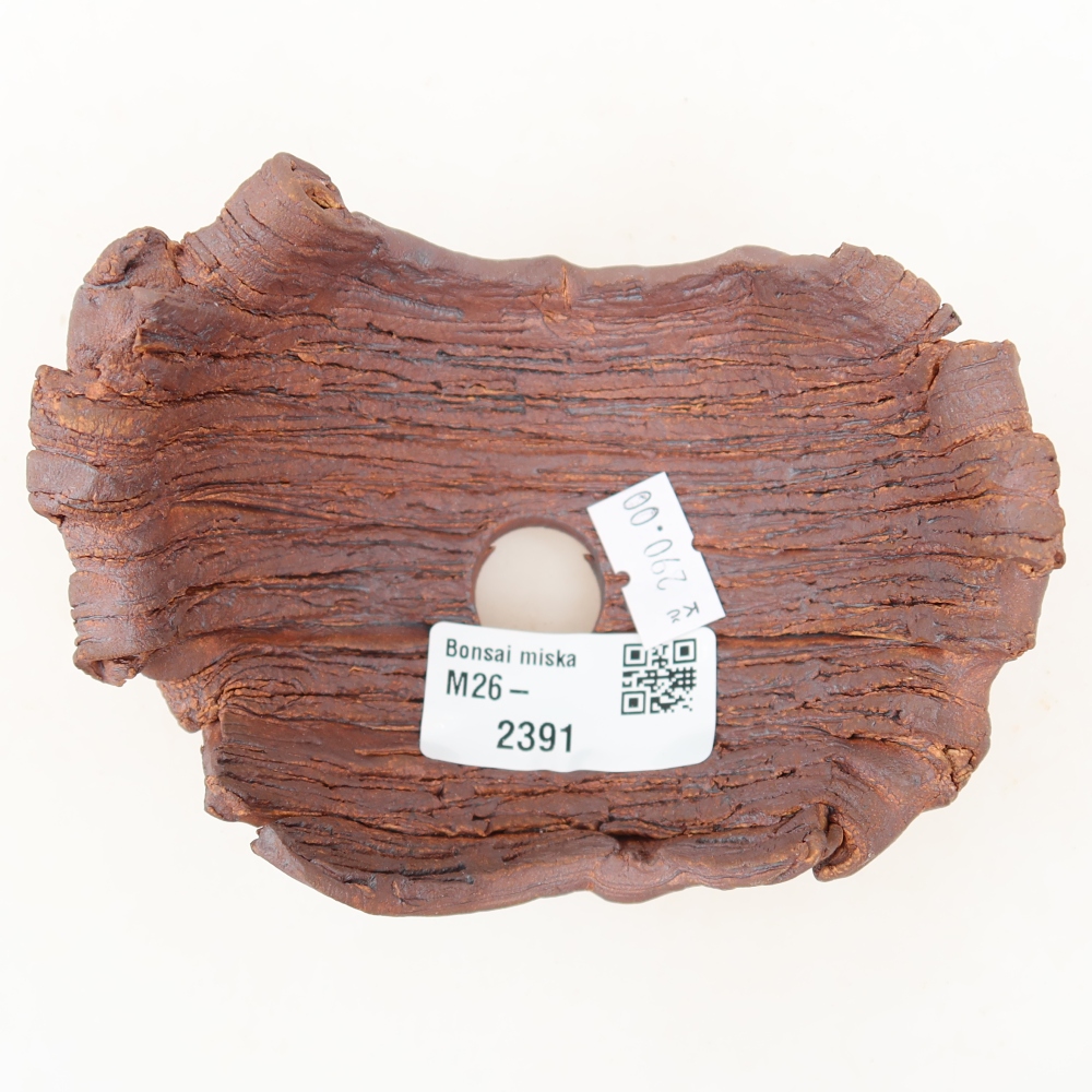 Keramická škrupina  11,5 x 8,5 x 6,5 cm, farba hnedá