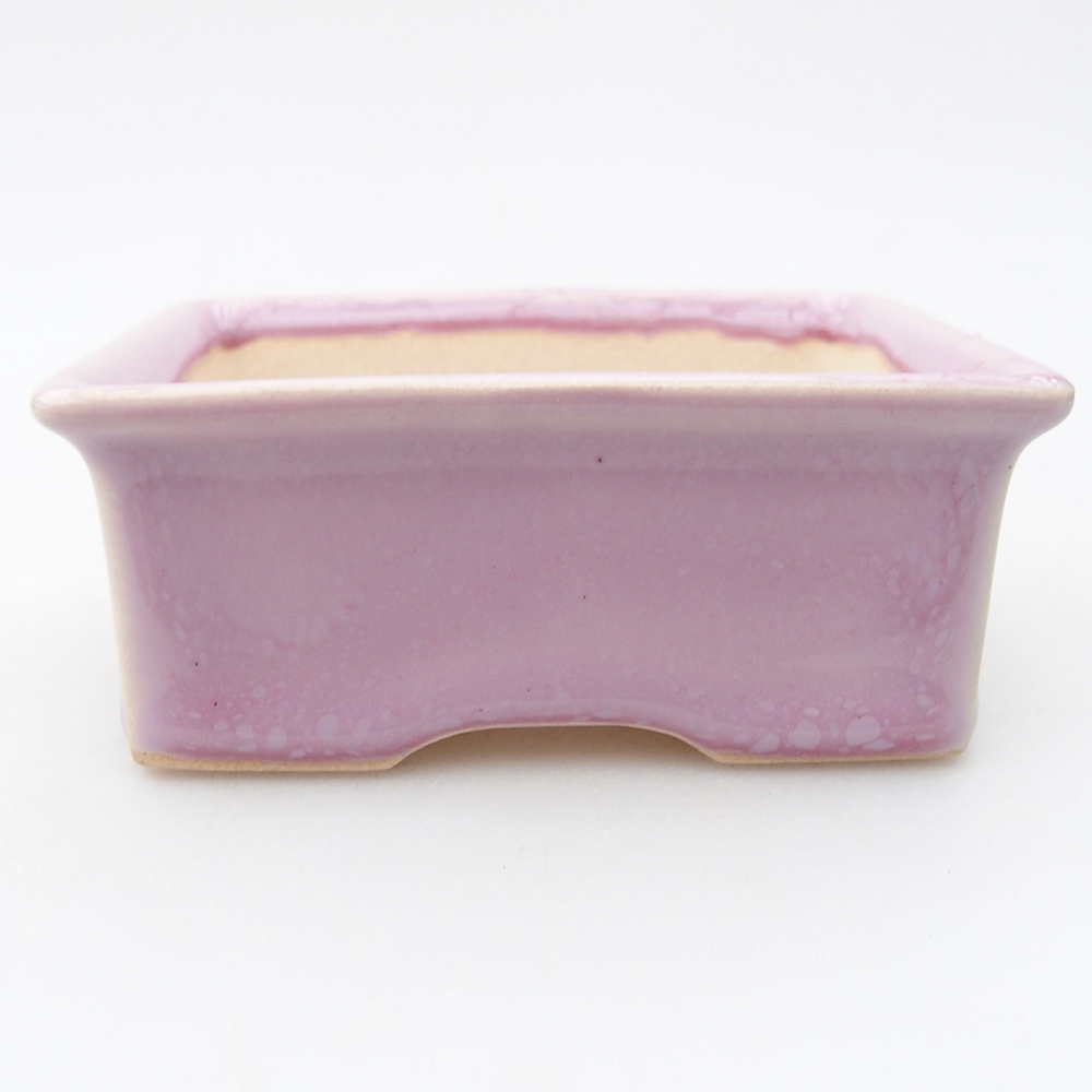 Mini bonsajová miska 9 x 7 x 3,5 cm, ružová