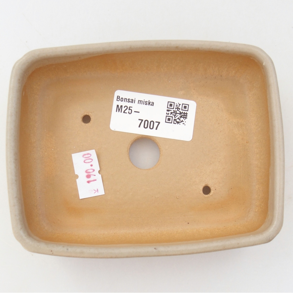 Keramická miska na bonsaje 11,5 x 9 x 3,5 cm, sivá