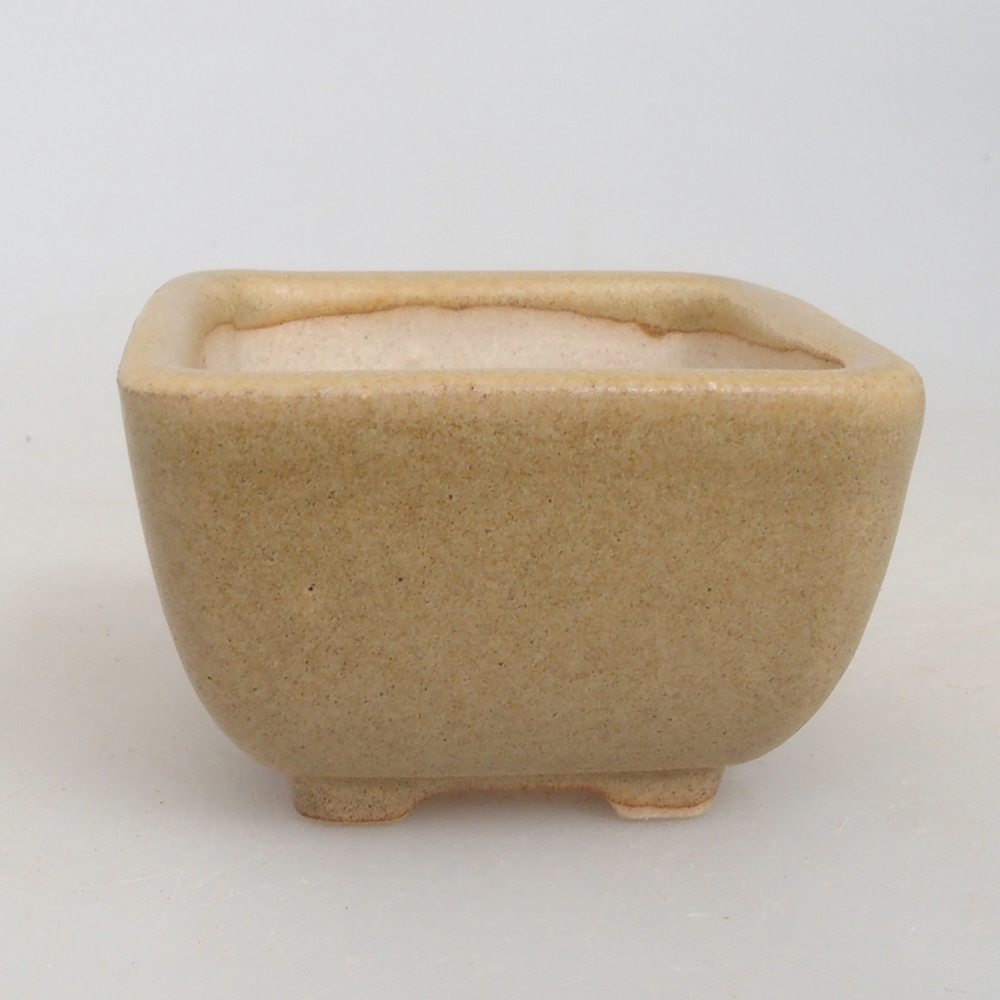 Mini bonsai miska 4,5 x 4,5 x 3  cm, farba hnedá