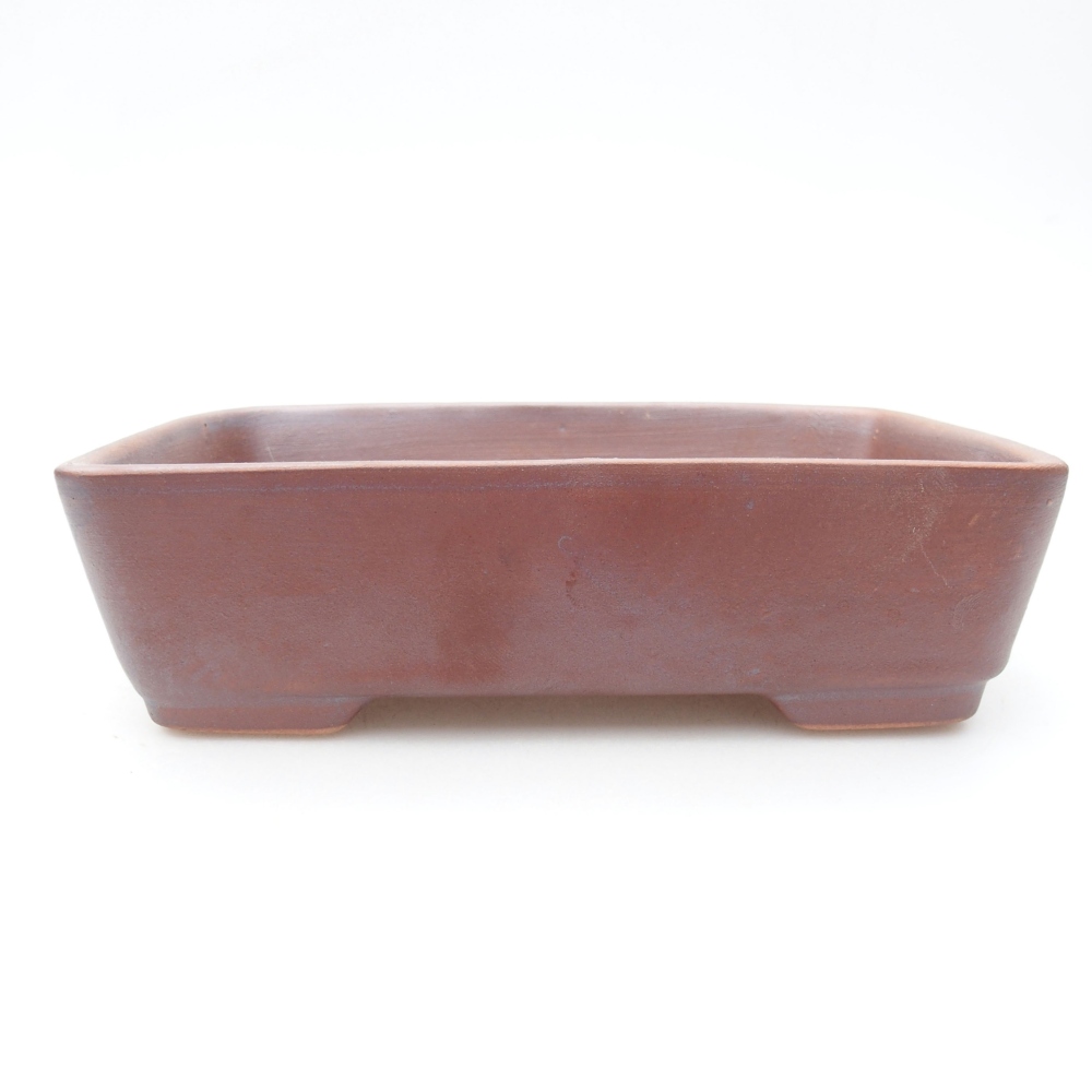 Keramická bonsai miska 18 x 13,5 x 5 cm, farba kovová