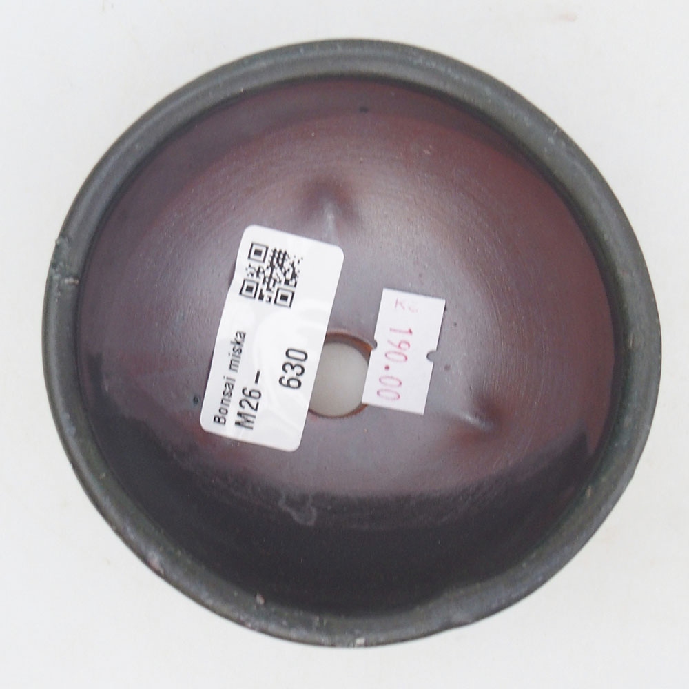 Keramická miska na bonsaje 9,5 x 9,5 x 5 cm, sivá
