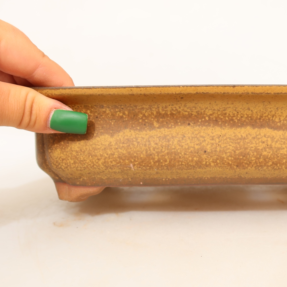 Keramická miska  24 x 17 x 6 cm, farba žltá