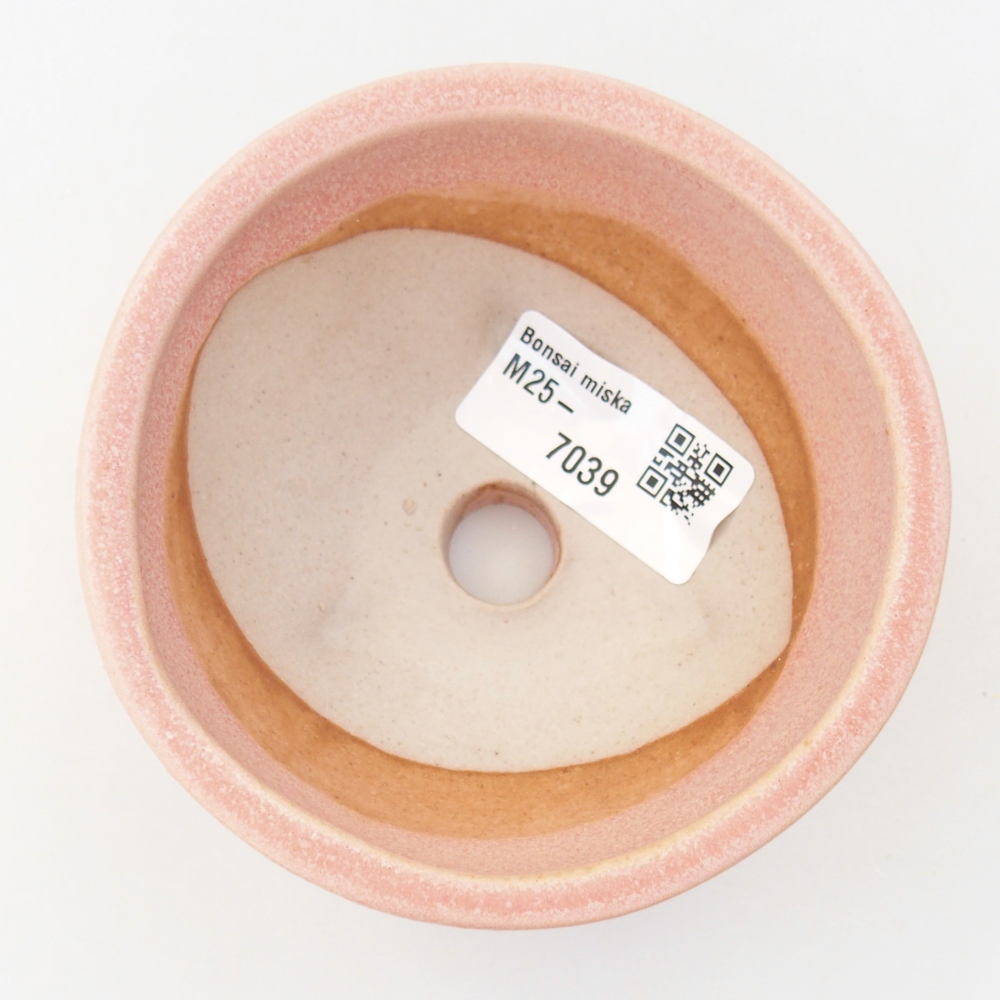 Keramická miska na bonsaje 9,5 x 9,5 x 5 cm, ružová