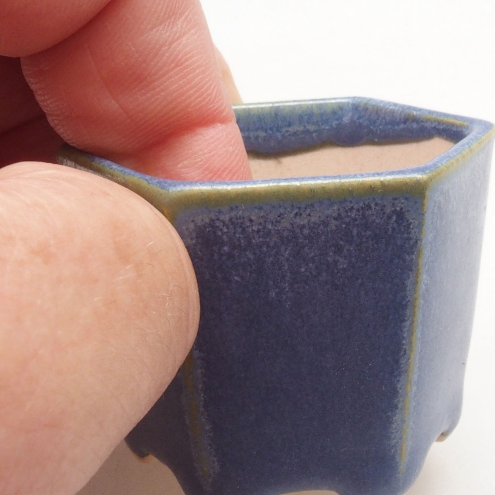 Mini bonsai miska 4,5 x 4 x 3,5 cm, farba modrá