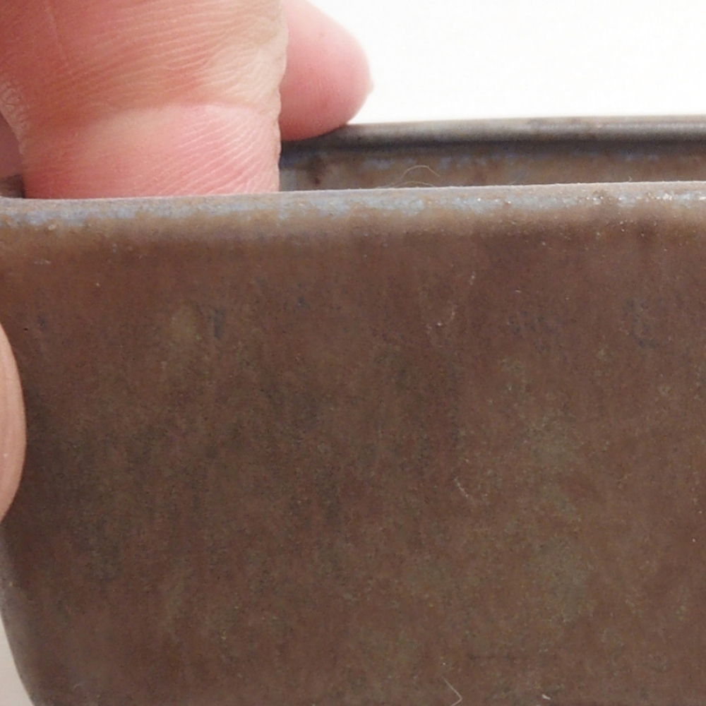 Keramická bonsai miska 9,5 x 8 x 3,5 cm, farba hnedá