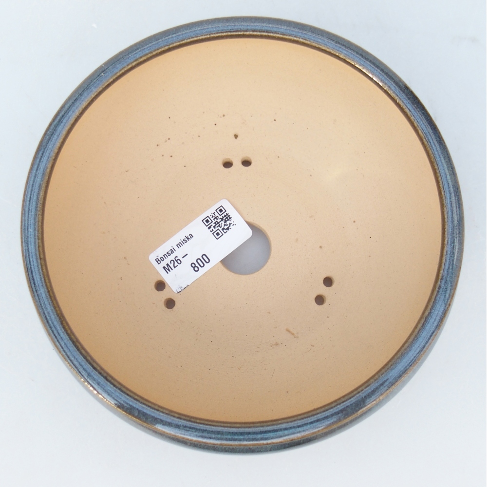 Keramická miska na bonsaje 15 x 15 x 6 cm, modrošedá