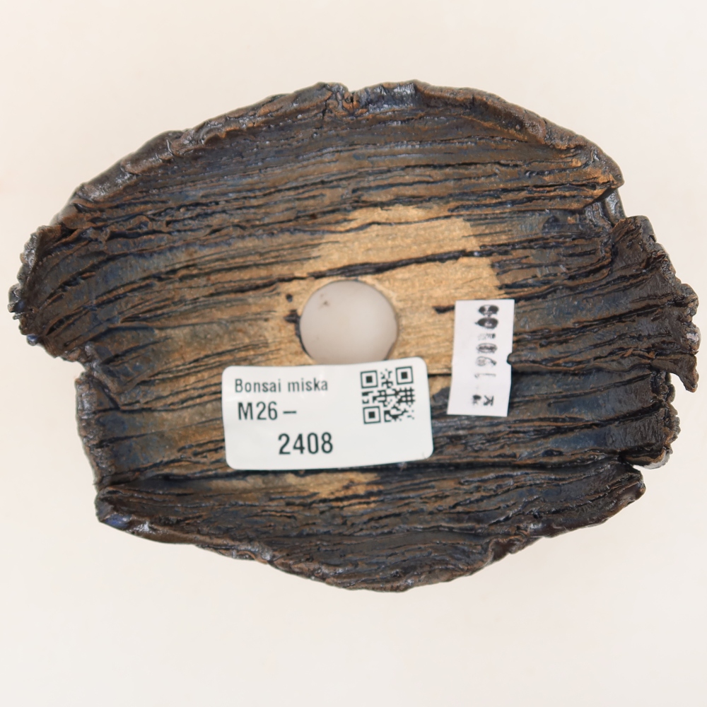 Keramická škrupina  10,5 x 8,5 x 6,5 cm, farba čiernozelená