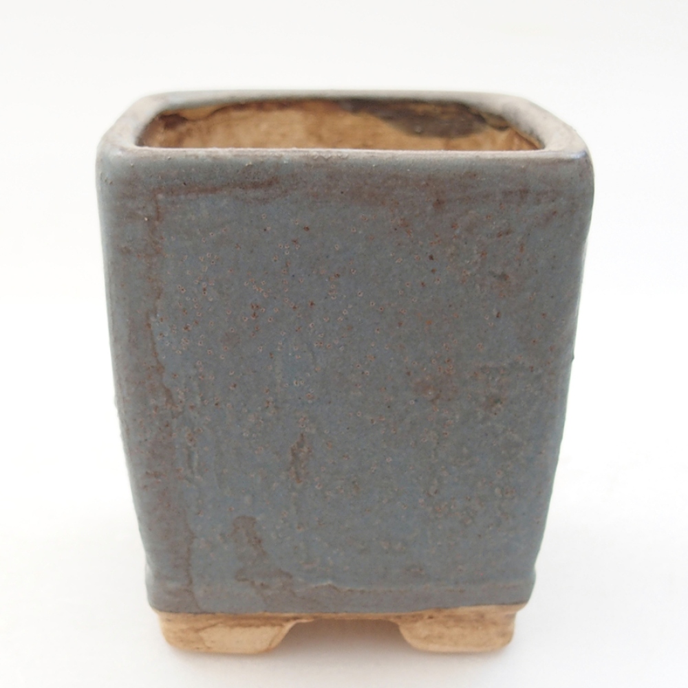 Keramická bonsai miska 6,5 x 6,5 x 7 cm, farba modra