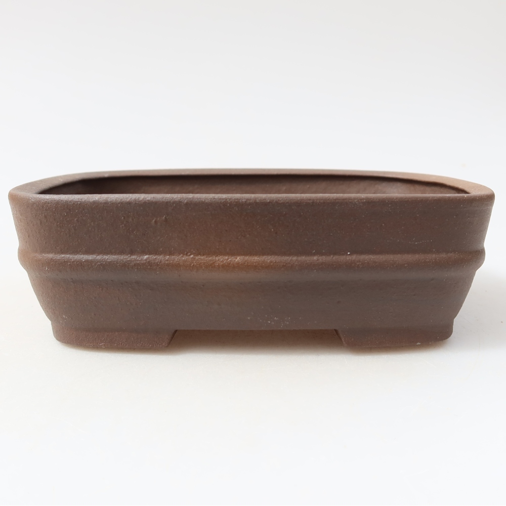 Keramická miska na bonsai 14,5 x 11,5 x 4,5 cm, farba hnedá
