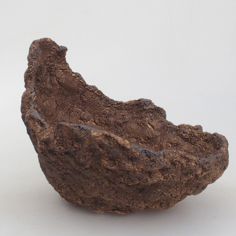 Keramická Škrupina 17,5 x 15 x 15,5 cm , farba hnedá