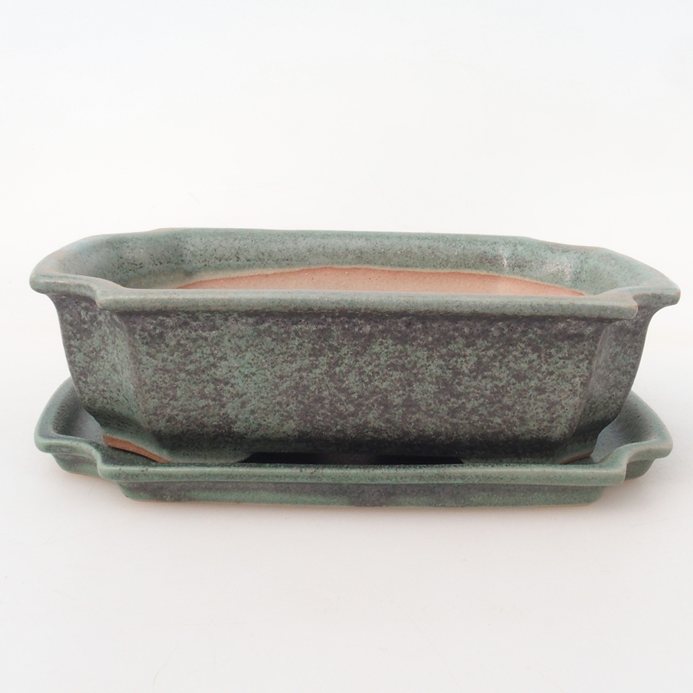 Bonsai miska + podmiska H01 - 12x9x5 cm